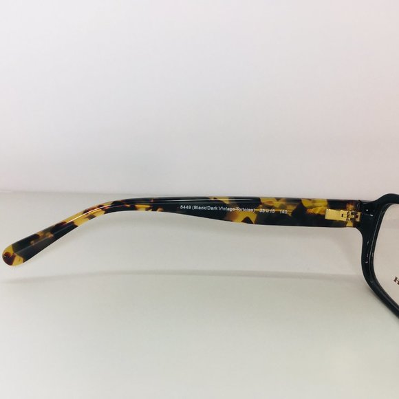 Coach Rectangle Black Tortoise Eyeglasses NWOT - Picture 6 of 8
